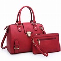 Dasein Women Barrel Handbags Purses Fashion Satchel Bags Top Handle ...