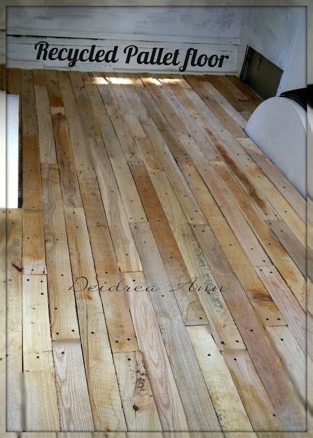 Love The Look Recycled Pallet Wood Flooring Which Looks Lovely But