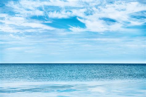 Blue Clear Sea And Sky By Dovapi Sky Photography Clouds Photography Sky