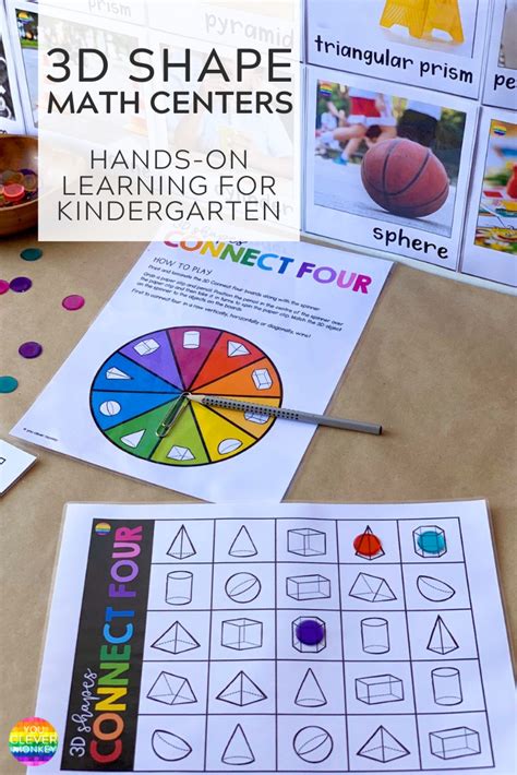 Ideas For Teaching 3d Shapes In Kindergarten 3d Shape Math Centers