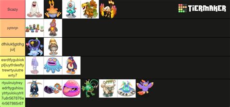 My Singing Monsters Fire Oasis Tier List Community Rankings TierMaker