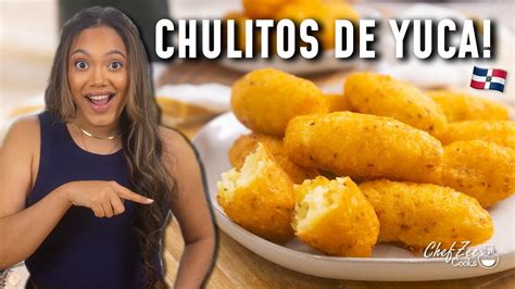 Chulitos De Yuca Dominicano Arepitas De Yuca Con Queso Fried Yuca Recipes Chef Zee Cooks