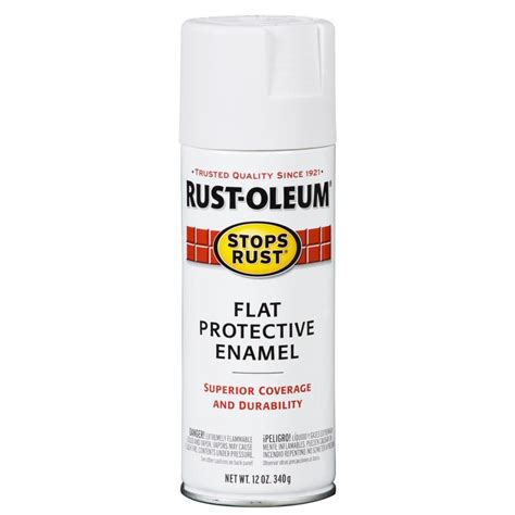 Shop Rust Oleum Stops Rust General Purpose Flat White Spray Paint