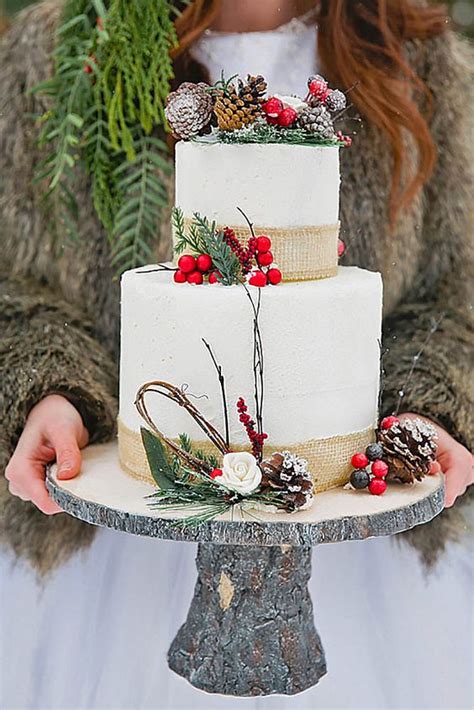 Winter And Fall Inspired Wedding Cakes ~ Hot Chocolates Blog