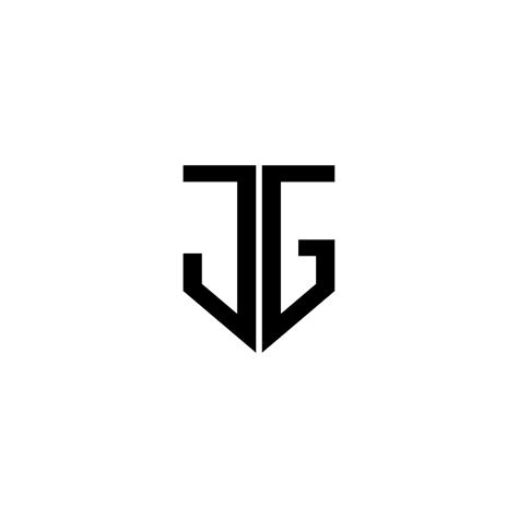 Jg Letter Logo Design With White Background In Illustrator Vector Logo