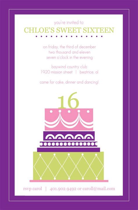 Free Sweet 16 Birthday Invitations Templates Download Hundreds Free