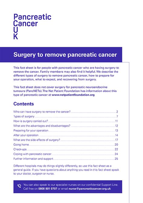 Surgery For Pancreatic Cancer Pancreatic Cancer Uk