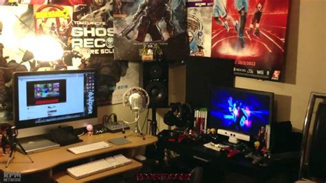 My Gaming And Computer Set Up 2013 Gaming Setup Desk