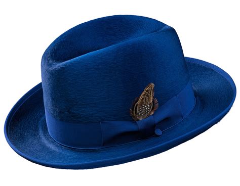 Alpha Godfather Homburg Beaver Silk Hat Mens Hat Selentino Hat