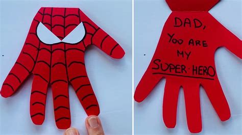 Superhero Fathers Day Craft For Kids Easy Fathers Day Card For Kids