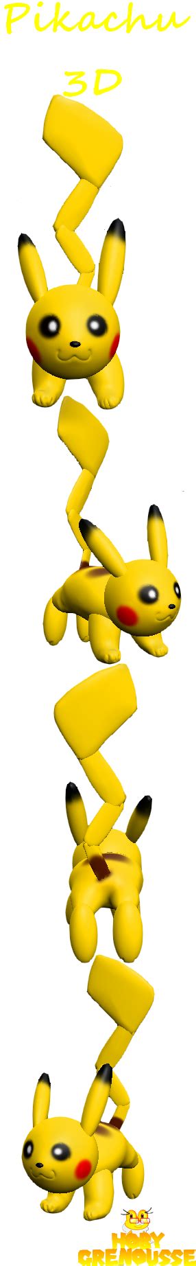 Pikachu 3d By Hobygrenousse On Deviantart