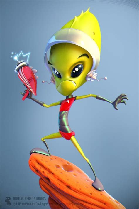 3d Characters Alien Character Cute Alien Character Design