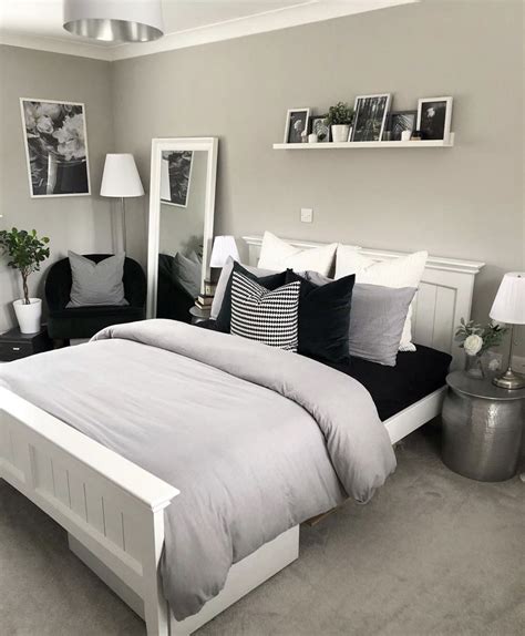 Pinterest Aesthetic Grey And White Bedroom