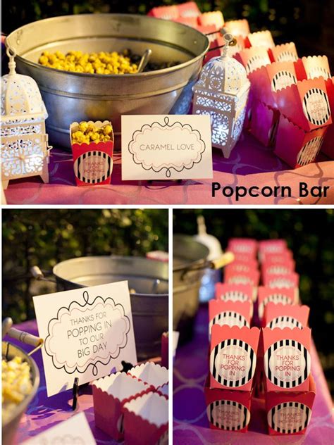 Popcorn Bar Wedding Popcorn Bar Wedding Bar