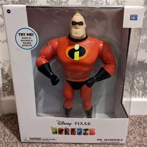Disney Pixar The Incredibles Mr Incredible Talking Action Figure Boxed