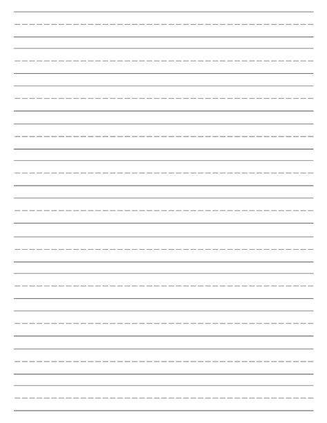 Elementary Lined Paper Printable Free Free Printable