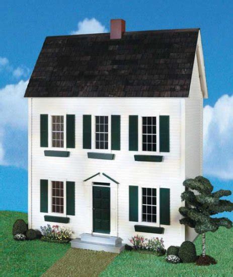 Real Good Toys 72 Quick Build Classic Colonial White Dollhouse Quick