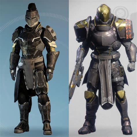 My Destiny 1 And 2 Titans Side By Side Gotta Keep The Black And Gold