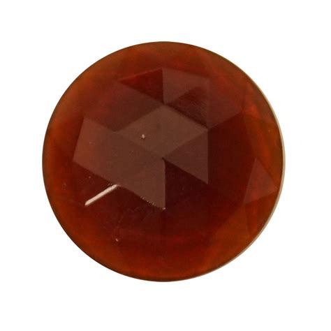 Round Amber 25mm Faceted Jewel Delphi Glass