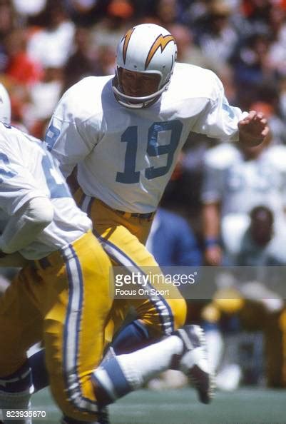 Quarterback Johnny Unitas Of The San Diego Charger In Action Against