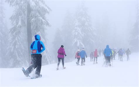 Ideal Conditions Greet Racers At Grouse Mountains Annual Snowshoe