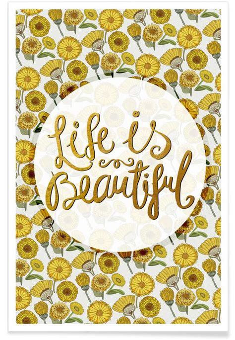 Life Is Beautiful Poster Juniqe