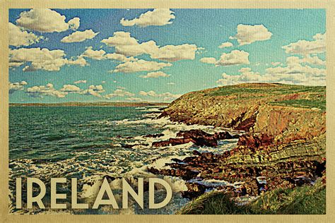 Ireland Vintage Travel Poster Prints Digital Prints