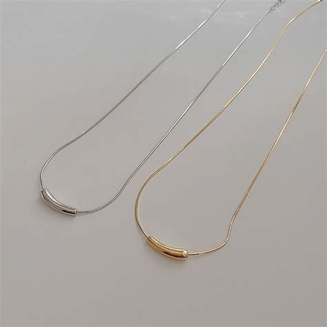 Clavicle Chain Necklace Design 925 Sterling Silver Necklace Female