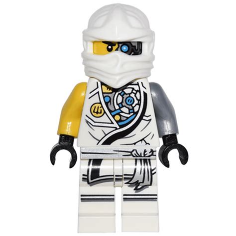 Lego Ninjago Zane Tournament Outfit With Battle Damage Minifigure
