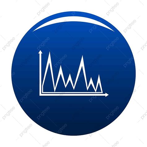 Chart Graph Finance Vector Art PNG Finance Graph Icon Vector Blue Circle Isolated On White