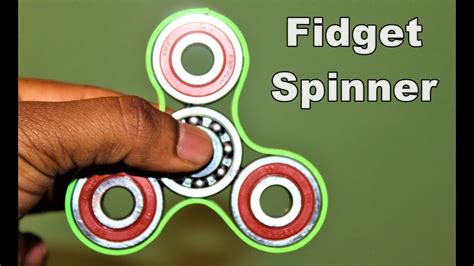 How To Make A Fidget Spinner Using Bearing Youtube