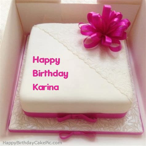 ️ Pink Happy Birthday Cake For Karina