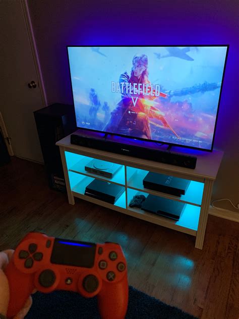 Ps4 Video Game Set Up Wallpaper Ponsel Fotografi Gambar