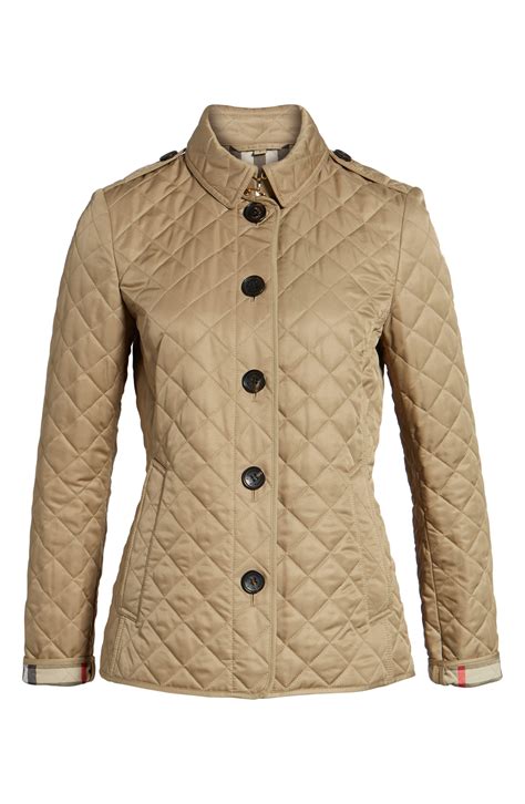 Burberry Ashurst Quilted Jacket In Natural Lyst