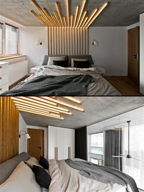 Home Designing — Via Chic Scandinavian Loft Interior Bedroom False