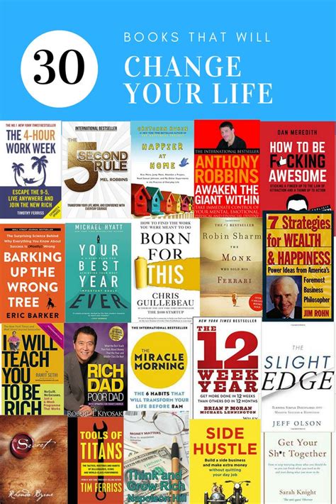 Books That Will Change Your Life In 30 Minutes Or Less With The Title