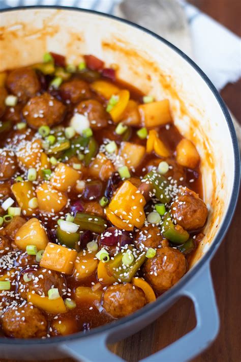 Easy Vegan Sweet And Sour Meatballs With Pineapple Recipe The Kitchen
