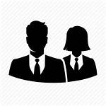 Silhouette Woman Icon User Businessman Avatar Team