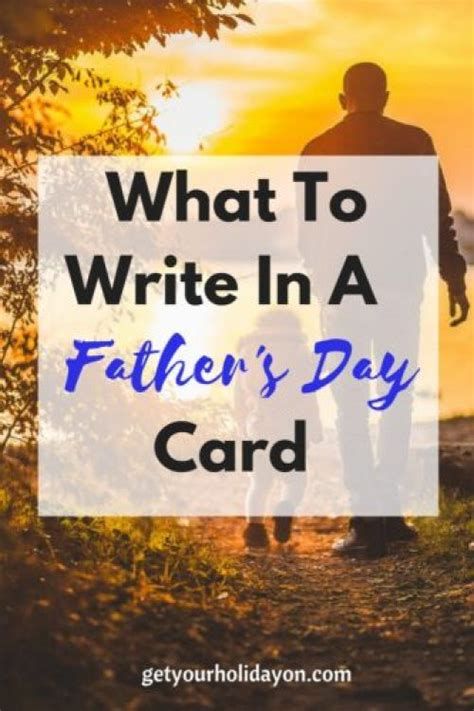 Take ideas from these 70 happy father's day messages and cards to wish your dad in the best way. What To Write in a Father's Day Card • Get Your Holiday On
