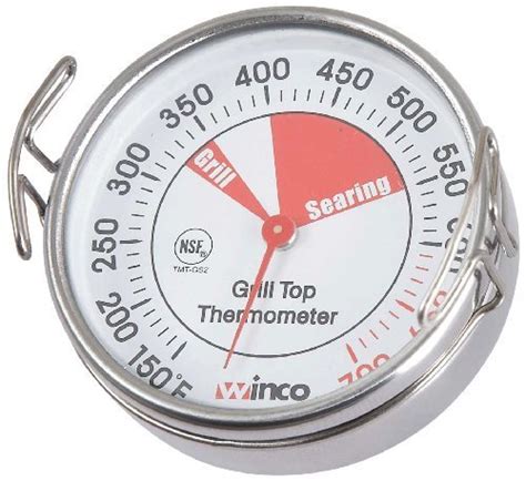 Winco Grill Surface Thermometer With Pot Clip 2 14 Inch