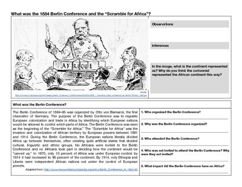 Pdf What Was The 1884 Berlin Conference And The Scramble For Africa