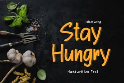 Stay Hungry Font By Brown Cupple Typeface Creative Fabrica