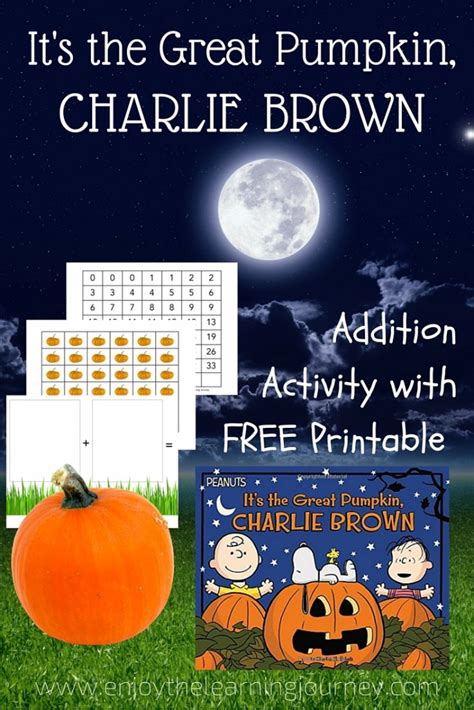 Its The Great Pumpkin Charlie Brown ~ Addition Activity