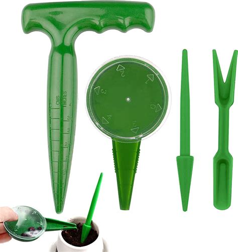 8 Pcs Seed Sower Set Plant Seed Seeder 2 Pistol Grip 2 Sowing Seeds