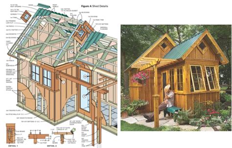 Cabin Shed Garden Shed Building Plans House Designs Modern Etsy