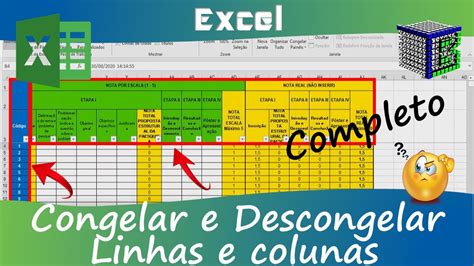 Como Congelar E Descongelar Linhas E Colunas Ao Mesmo Tempo No Excel