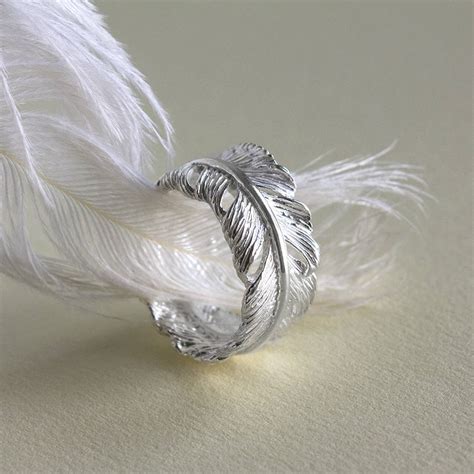 Silver Feather Ring By Martha Jackson Sterling Silver