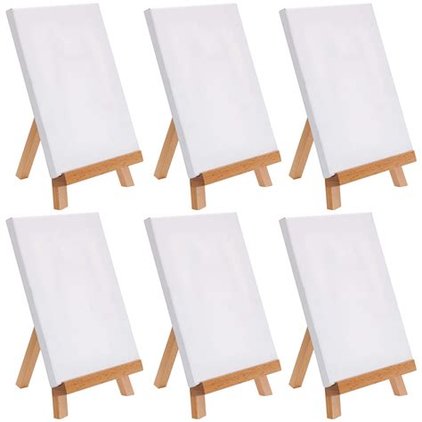 Us Art Supply 8 X 8 Stretched Canvas With 105 Tabletop Display