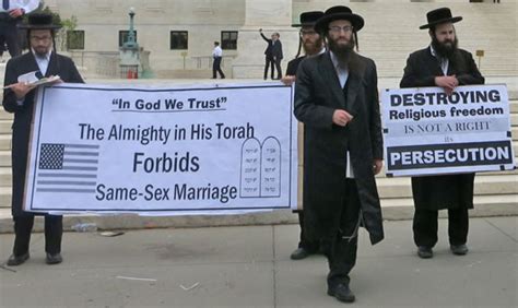 Orthodox Rabbis Tell It Like It Is On “gay Marriage” Issue Outside