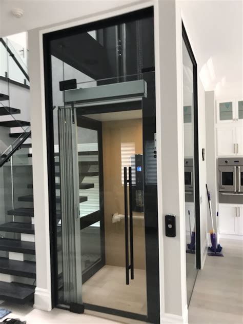 Beautiful Glass Home Elevator Installed In Ontario Canada Garaventa